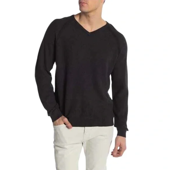 Tailor Vintage Reversible Pullover
V-Neck Sweater Charcoal Gray Sz Large NWT - Picture 1 of 8